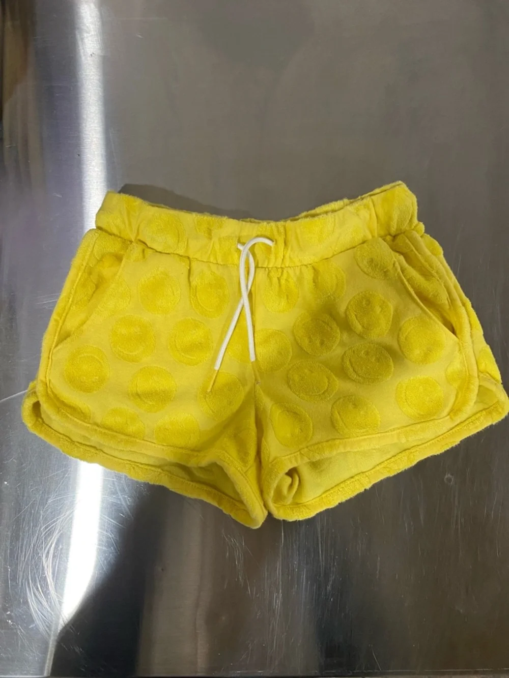 3/$10 Old Navy Bright Yellow Terry Smiley Face Lounge Shorts